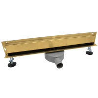 Odpływ liniowy ŚCIENNY ZŁOTY OBROTOWY 360° - 120 cm